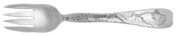 Lap-Over-Edge (Acid Etched) Individual Solid Fish Fork