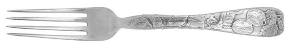 Lap-Over-Edge (Acid Etched) Solid Piece Dessert Luncheon Fork