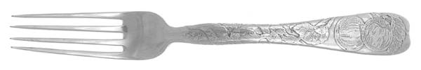 Lap-Over-Edge (Acid Etched) Solid Piece Dessert Luncheon Fork
