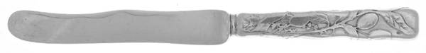 Lap-Over-Edge (Acid Etched) Dessert/Tea Knife Hollow Handle Sterling Blade