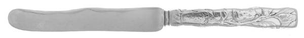 Lap-Over-Edge (Acid Etched) Dessert/Tea Knife Hollow Handle Sterling Blade