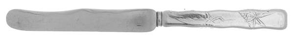 Lap-Over-Edge (Acid Etched) Dessert/Tea Knife Hollow Handle Sterling Blade
