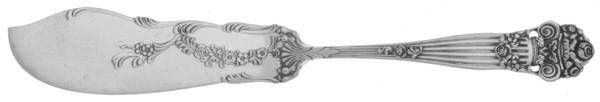 Georgian (Sterling, Newer) Flat Handle Master Butter Knife