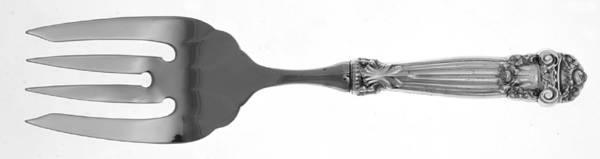 Georgian (Sterling, Newer) Stainless-Tine Utility Serving Fork
