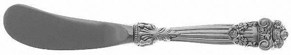 Georgian (Sterling, Newer) Butter Spreader Hollow Hdl-Paddle/Stainless Blade
