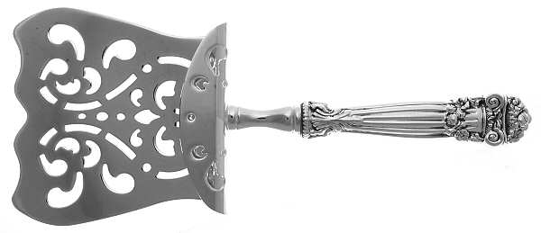Georgian (Sterling, Newer) Hollow Asparagus Server with Silverplate Hood