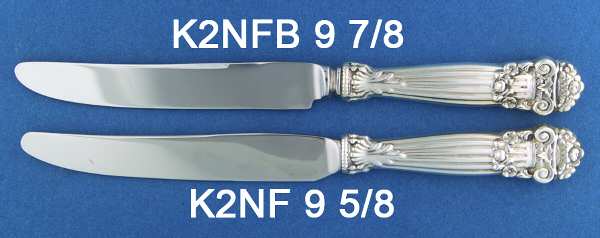 Georgian (Sterling, Newer) New French Hollow Knife with Bolster