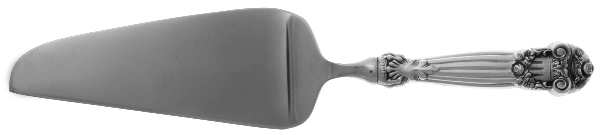 Georgian (Sterling, Newer) Pie and Cake Server with Stainless Blade