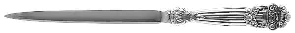 Georgian (Sterling, Newer) Large Letter Opener with Stainless Blade