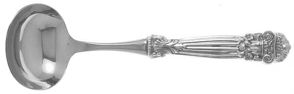 Georgian (Sterling, Newer) Hollow Handle Gravy Ladle with Stainless Bowl