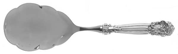 Georgian (Sterling, Newer) Rice Spoon-Stainless Bowl
