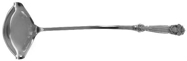 Georgian (Sterling, Newer) Hollow Handle Punch Ladle with Solid Bowl