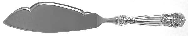 Georgian (Sterling, Newer) Fish Serving Knife w/Unengraved Stainless Blade