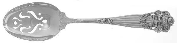 Georgian (Sterling, Newer) Pierced Tablespoon (Serving Spoon)