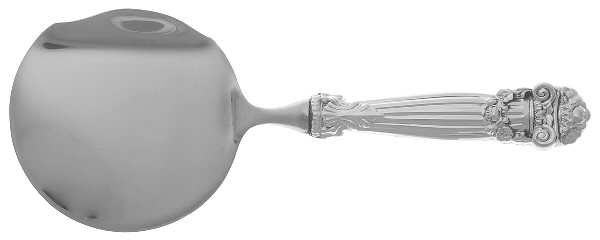 Georgian (Sterling, Newer) Cranberry Server with Stainless Bowl