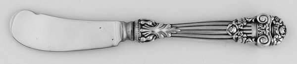 Georgian (Sterling, Newer) Butter Spreader Hollow Hdl-Paddle/Stainless Blade