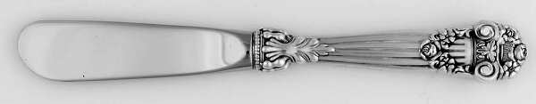Georgian (Sterling, Newer) Modern Hollow Butter Spreader (Stainless)