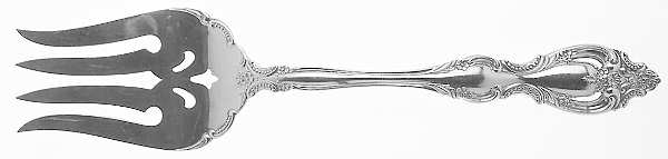 Du Maurier (Sterling, 1967) Medium Solid Cold Meat Serving Fork
