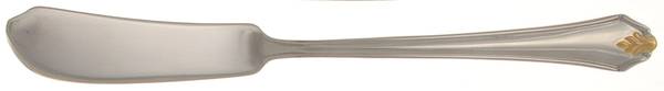 Copley Square (Gold Accent) Flat Handle Master Butter Knife