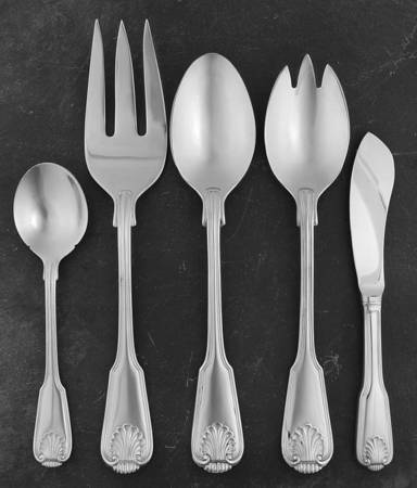 London Shell (Stainless) 5 Piece Hostess Set