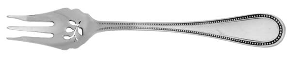 Beaded Antique (Stainless) Pickle Fork Pierced with Short Handle HC
