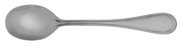 Beaded Antique (Stainless) Round Bowl Soup Spoon (Cream Soup) HC