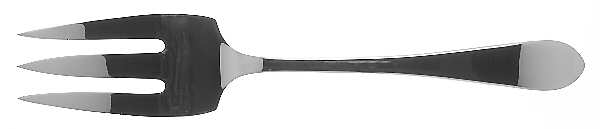 Boston Antique (Germany, Stainless) Large Solid Cold Meat Serving Fork