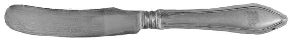 Mary Chilton (Sterling, 1912, No Monos) Butter Spreader Hollow Hdl-Paddle/SilverplateBlade