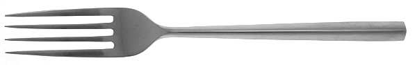 Satin Facets Large Solid Cold Meat Serving Fork