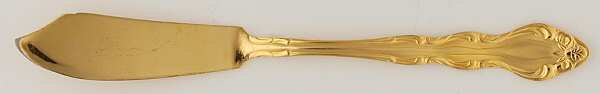 Gold Pierre Flat Handle Master Butter Knife