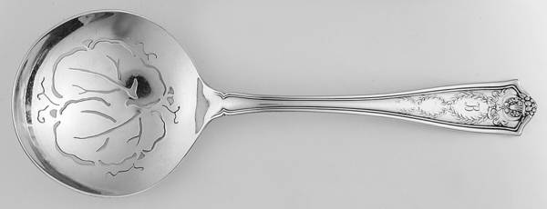 Winthrop (Sterling, 1909) Large Pierced Pea Serving Spoon