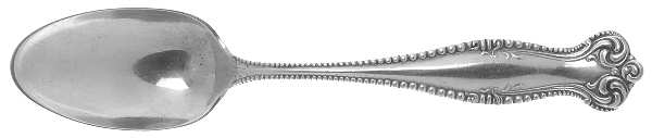 Canterbury (Sterling, 1893, Monograms)  Five O'Clock Teaspoon