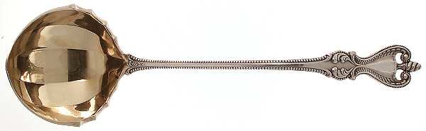 Old Colonial (Sterling, 1895, Monograms) Solid Soup Ladle