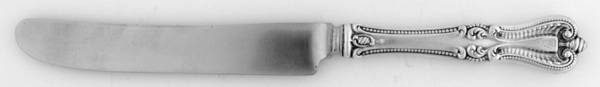 Old Colonial (Sterling, 1895, Monograms) Old French Hollow Knife with Bolster