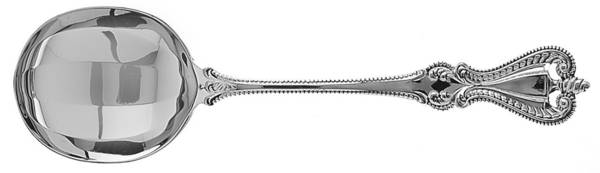 Old Colonial (Sterling, 1895, Monograms) Round Bowl Soup Spoon (Gumbo)