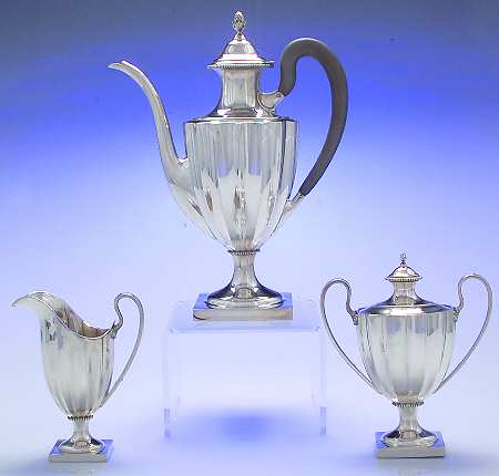 Cordova (Sterling, Hollowware) 3-Piece Coffee Set with Coffee Pot
