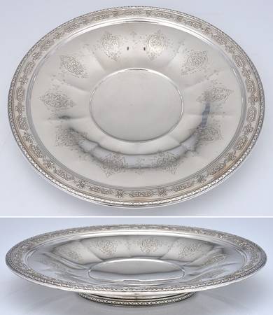 Louis XIV (Sterling, Hollowware) 12" Footed Sandwich Plate