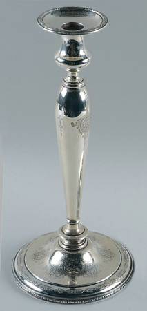 Louis XIV (Sterling, Hollowware) 12" Weighted Candlestick
