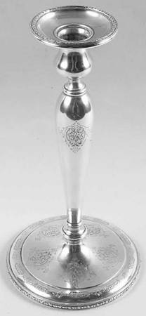 Louis XIV (Sterling, Hollowware) 10" Weighted Candlestick