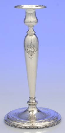 Louis XIV (Sterling, Hollowware) 10" Weighted Candlestick