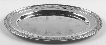 Louis XIV (Sterling, Hollowware) Small Sterling Meat Tray No Well