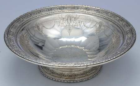 Louis XIV (Sterling, Hollowware) 11" Round Footed Centerpiece