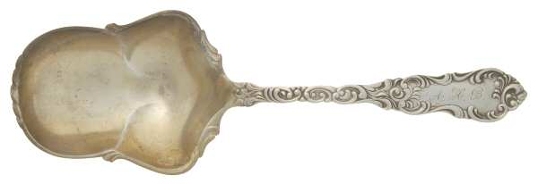 TWS269 (Sterling) Monogram Small Solid Berry/Casserole Spoon