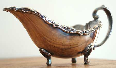 Old Master(Silverplate, Holloware, Scroll Edge) Plated Gravy Boat No Underplate