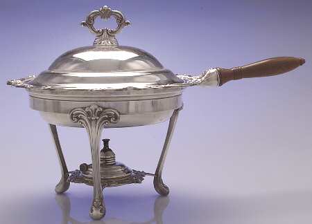 Old Master(Silverplate, Holloware, Scroll Edge) Silverplate Chafing Dish