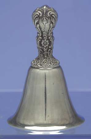 Old Master-Embossed(Silverplate, Roses-Scrolls) Silverplate Tea Bell