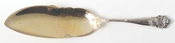 Georgian (Sterling, 1898, Older, Monograms) Large Solid Fish Serving Knife by Towle Silver