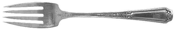 Louis XIV (Sterling, 1924, Monograms) Individual Salad Fork by Towle Silver