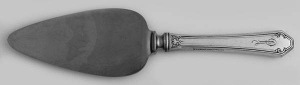 Lady Mary (Sterling, 1917, Monograms) Cheese Server with Stainless Blade