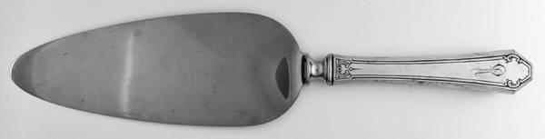 Lady Mary (Sterling, 1917, No Monograms) Pie Server with Stainless Blade